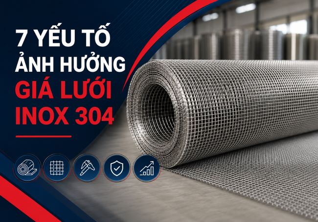 Giá lưới inox 304 phụ thuộc vào những yếu tố nào? 1 gia luoi inox 304 phu thuoc yeu to nao