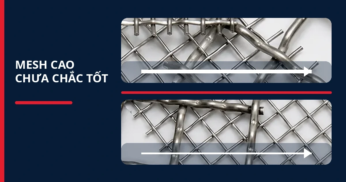 Lưới inox lọc khí: Cách chọn mesh đảm bảo lưu lượng và hiệu quả lọc 2 Lưới inox lọc khí khi chọn mesh theo lưu lượng cần thiết