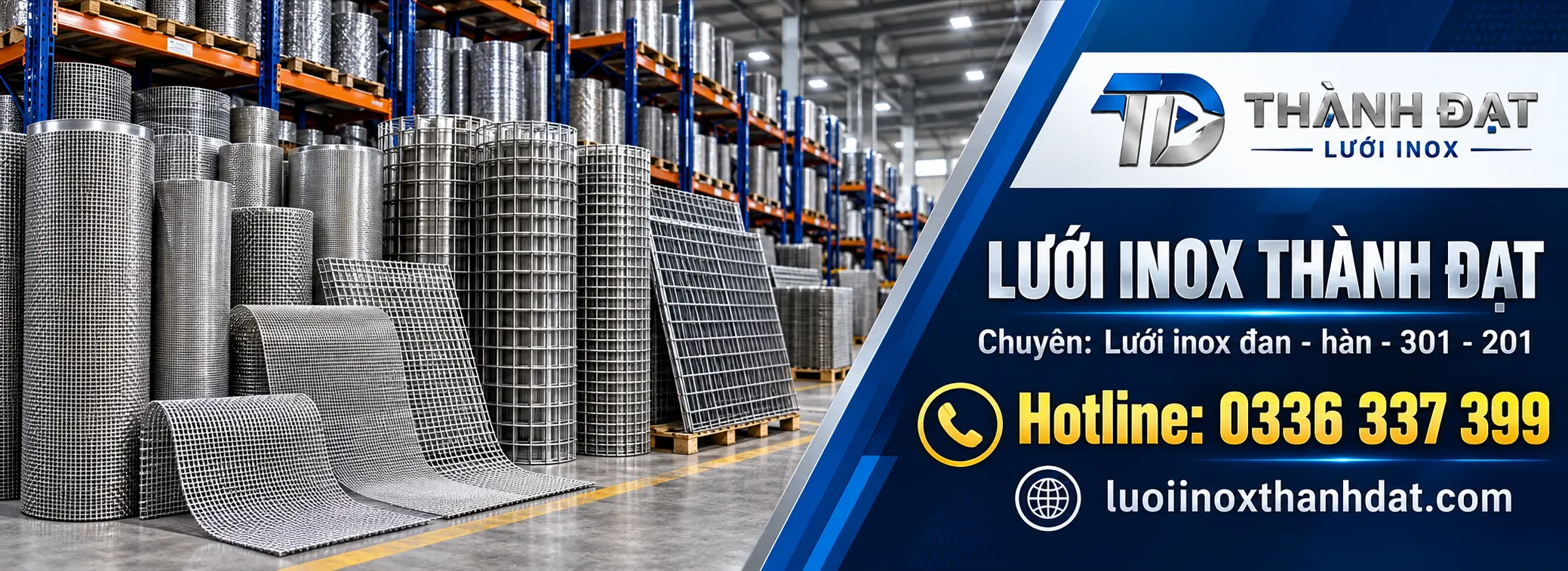 Banner lưới inox thành đạt